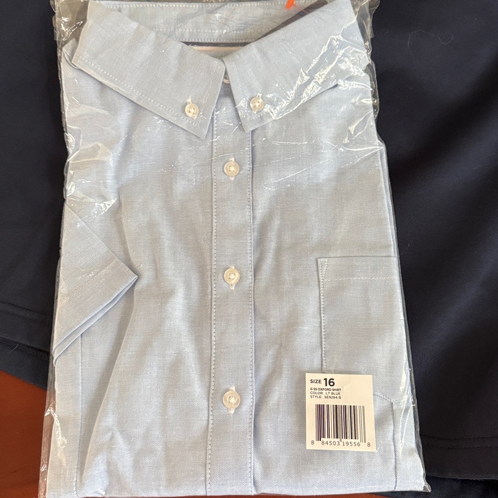 French Toast Light Blue Button Down Shirt